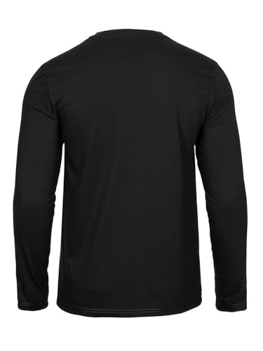 Men's 3 Pack Long Sleeve Shirts Letter Graphic Round Neck Casual T Shirt Top2