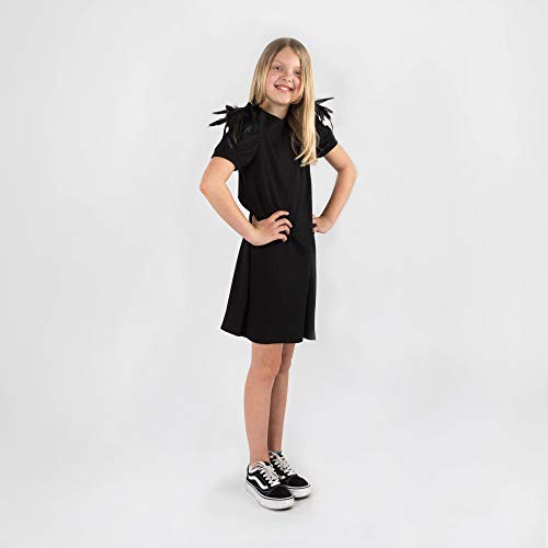 The Tiny Universe Girl Dress with Shoulder Feathers, Special Occasion Dresses4
