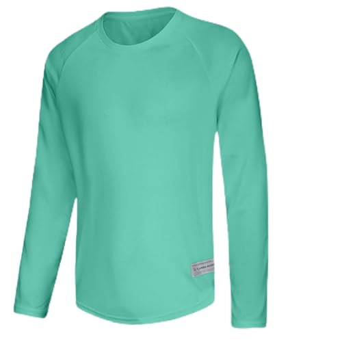 Mens Sun Protection Athletic Tshirts Plus Size UPF 50 Long Sleeve Uv SPF Tops for Fishing, Camping, Hiking Surfing