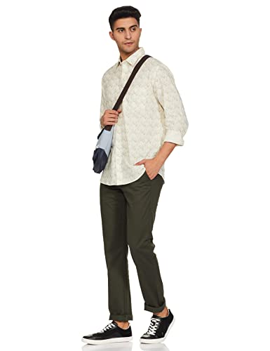 Image of Peter England Men's Slim Casual Pants