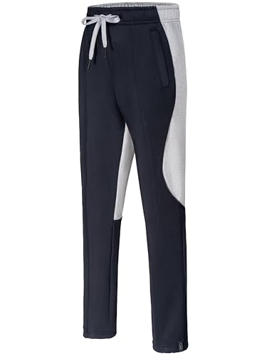 Little Donkey Andy Boys' Sweatpants, Moisture Wicking Kids Sport Pants, Active Patchwork Fabric Joggers(6-14)2