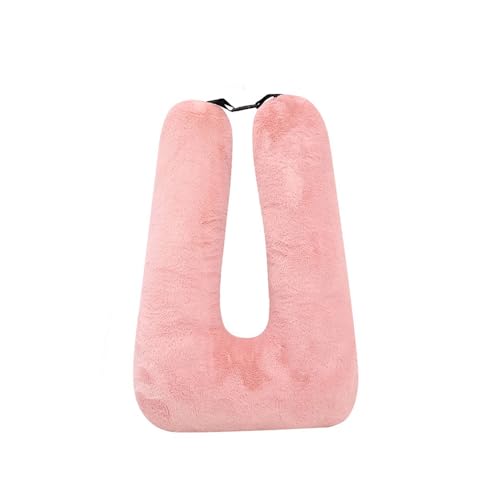 Travel U-Shape Pillow for Head and Body Support, Yellow (Pink)