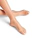 FALKE Women's Lunelle 8 Denier Thigh Highs, Non Slip Peacock Feather Lace Band, Ultra-Sheer Transparent, Nylon, Beige (Pow/Black 979), US shoe 9-10.5, 1 Pair