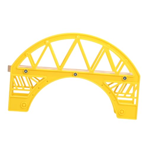 Kisangel Train Track Toy Accessory Wooden Bridge Connectors for Boys and Girls Interactive Playset Expandable Train Track System Sturdy Construction