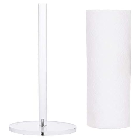 MyGift Acrylic Paper Towel Holder Stand Cover