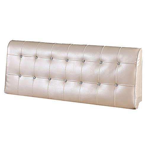 FYMDHB886 PU Leather Bedside Sponge Cushion Backrest Bedside Lumbar Pillow Easy to Disassemble and Clean