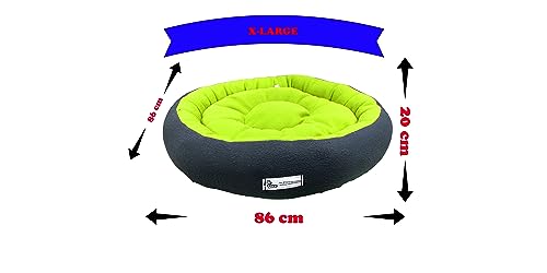 Image of Premium XL Size Dog Bed for XL Dogs and Puppies Anti Skid Bottom Washable Orthopedic Big Dog /cat Beds Neon /Black