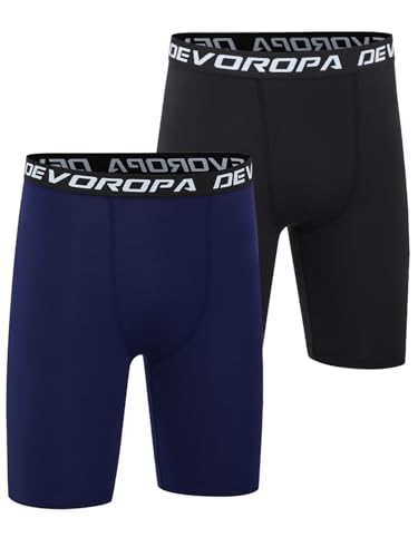 Image of Devoropa Youth Boys Performance Boxer Briefs Sports Compression Shorts Underwear(Pack of 2)