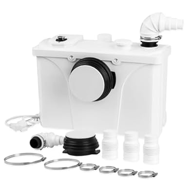 Sonnewelt 700 W pompa Trituratore WC Maceratore pompa da per acque luride 190L / min con lame in acciaio inox e carbone attivo, per doccia, wc e lavabo: vedi il prezzo e le caratteristiche Foto di Sonnewelt 700 W pompa Trituratore WC Maceratore pompa da per acque luride 190L / min con lame in acciaio inox e carbone attivo, per doccia, wc e lavabo