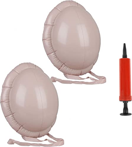 SevenMye 2 Pack Santa Big Belly Inflatable, Santa Claus Beer