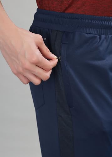 Image of Force NXT Black Jogger for Men Pack of 1 | Men's Dry Fit Active Wear Pants | Stretchable Lowers with Zipper Pockets | Anti Odour Jogger Pant for Gym, Yoga and Sports
