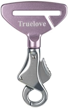 Cinto de Segurança para Cães com Trava de Fivela em Liga de Alumínio TOPSOSO Roxo