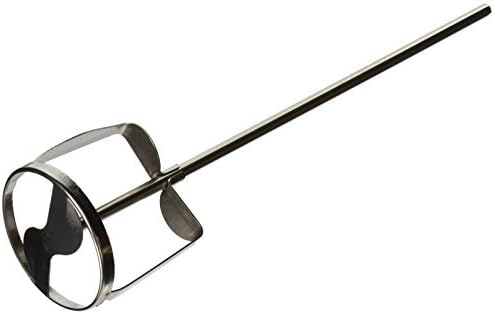 Paquete de 4 mezcladores de acero inoxidable Kraft Tool DC408 con eje Jiffy, 10-1/2 x 1/4 pulgadas