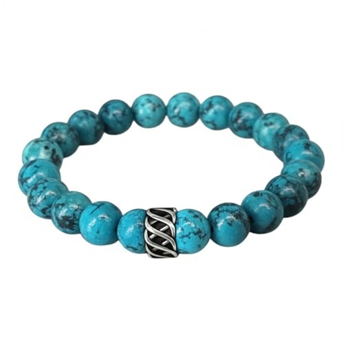 Image of THE MEN THING Natural Stone Bracelets - Adjustable Beaded Wristwear for Men & Boys (Multi-Design Collection)