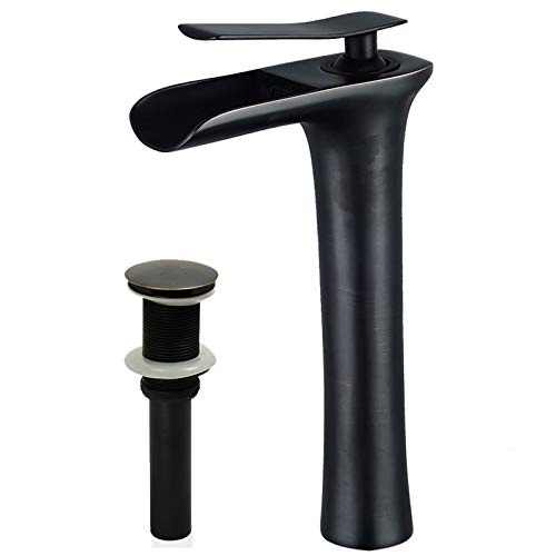 One-Day Sale: Up to 60% Off Wovier Matte Black Waterfall Bathroom Sink Faucet with Supply Hose and Pop Up Drain, ,Single Handle Single Hole Vessel Lavatory Faucet,Basin Mixer Tap Tall Body Commercial Tech Deals 🔥 Wovier Matte Black Waterfall Bathroom Sink Faucet with Supply Hose and Pop Up Drain, ,Single Handle Single Hole Vessel Lavatory Faucet,Basin Mixer Tap Tall Body Commercial