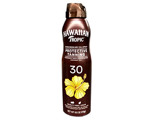 Hawaiian Tropic Dry Oil Clear Spray Sunscreen SPF 30 5.2 oz (Pack of 2) - image 1