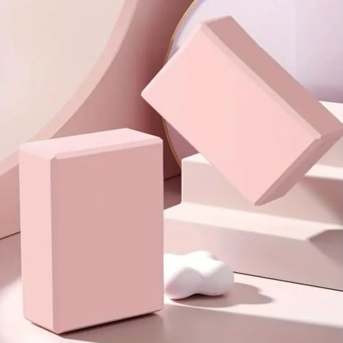 Non-Slip High-Density Yoga Foam Block – Balance & Support for Yoga, Pilates & Meditation - PINK - Image 4