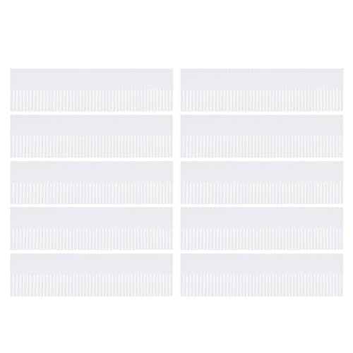 Tofficu Divisores de Cajones Hogar 10 Piezas, Tablero Separador Ajustable 38x11 Cm, Organizador Multiusos Blanco para Ropa Interior, Calcetines y Almacenamiento en Armarios