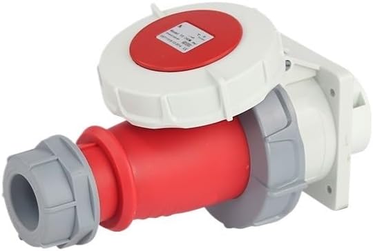 IP67 Waterproof Aviation Plug Connector 5 Holes 32A Three-Phase Explosion-Proof Industrial Socket 220V(Connector Set)