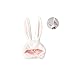 Mirrwin Serre-tête oreilles de lapin de Pâques Oreilles de Lapin Bandeau Intéressant Lapin Chapeau Capuchon en Oreilles de Lapin Aimant Cap Pincez The Paw Oreilles Peluche Funny Jouet Cadeau