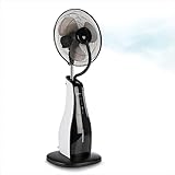✅ POTENTE - Con 80 vatios, varias funciones y un diámetro de 40 cm, este nebulizador de agua proporciona un agradable efecto de enfriamiento.