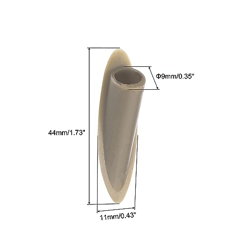 Image of MECCANIXITY 9mm Plastic Pocket Plugs, Wood Plugs Covers Slant Hole Caps for Pocket Hole Jig Working Tool Accessories, Khaki Grey Pack of 200