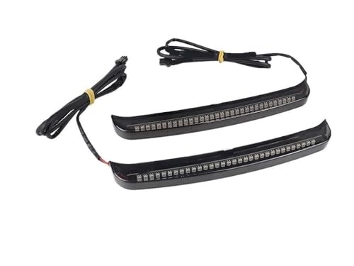 Clignotants moto LED haute visibilité avec feu arrière de sacoche étanche