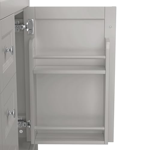 Mueble de baño REXO gris contra la humedad con amplio espacio y lavabo 5