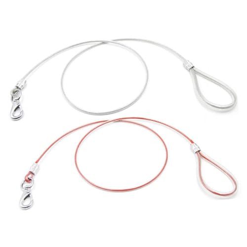 Garneck Dog Control Leash Pet Wrapped Steel Wire Harness Mountain Climbing Rope for Safe Pet Grooming