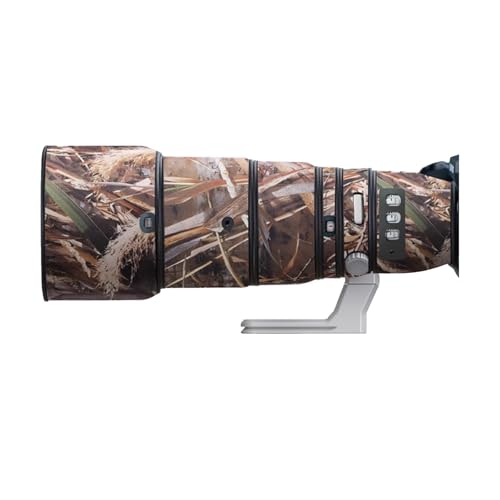 Lens Cover for Nikon AF-S 200-500mm F/5.6 E ED VR Camouflage Camera Lens Protection Sleeve (Color #Withered Grass Camouflage - Waterproof) Rain Cover