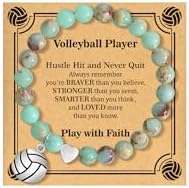 BAYLAY Volleyball Softball Basketball Soccer Football Baseball Bracelet Stuff Accessories Gifts for Teen Girls Boys, Stocking Stuffers for Kids, Birthday Gift Ideas for Girls Boys