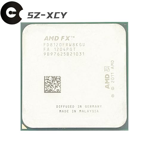 Processeur informatique multithread FX-8120 CPU huit cœurs socket AM3+ 125W