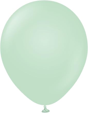 Kalisan Macaron Latex Balloon Pack of 100 One Size Green