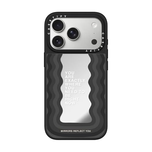Coque miroir iPhone 17 Pro antichoc CASETiFY MagSafe argent robuste