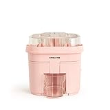 CREATE/JUICER DUAL/Exprimidor doble eléctrico 90W Rosa / 90W, Filtro de Pulpa, Tanque 500ml, Sistema de Doble Cono, Muy Fácil de Limpiar, Patas Antideslizantes, 2 Cabezales, Guardacables, Compacto