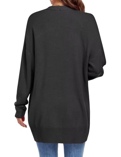 MONNURO Plus Size Cardigan Sweater for Women Long Sleeve Cable Knit Open Front Cardigan Outwear with Pockets4