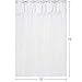 Sweet Jojo Designs White Eyelet Kids Bathroom Fabric Bath Shower Curtain