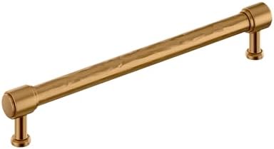 Signature Hardware 954061-12 Lazzara 12 Inch Center to Center Hammered Appliance Pull - Brushed Gold
