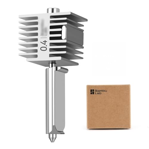 Original BambuLAB A1 3D Printer Hotend A1 Mini Stainless Steel Hotend Kit All Metal Extruder Hot End for Bambu Lab A1 Series 3D Printer Accessories (A1 0.4mm Stainless Hotend)