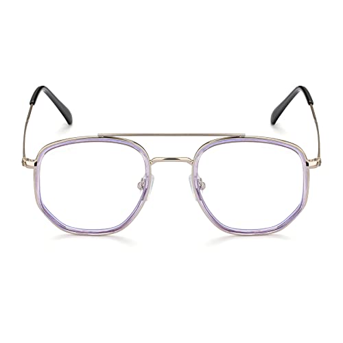 Image of ROYAL SON Polygon Blue Ray Cut Computer Glasses for Men Women