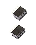 Farbe: schwarz B2Q Buchsenleiste 2x4 8Pin zweireihig Arduino Raspberry Pi 2 Stück (0033)