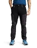 RevolutionRace Herren RVRC GP Pants, Hose zum Wandern und für viele Outdoor-Aktivitäten, Jet Black, M