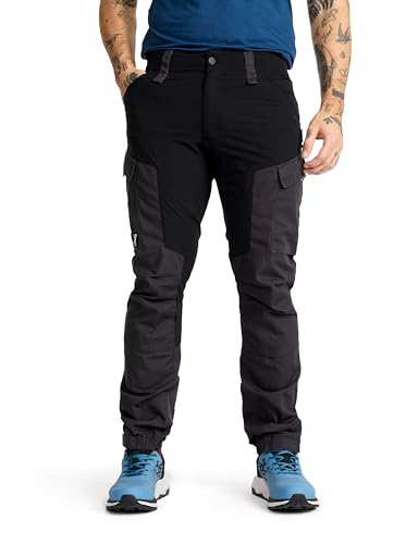 RevolutionRace Herren RVRC GP Pants, Hose zum Wandern und für viele Outdoor-Aktivitäten, Jet Black, L