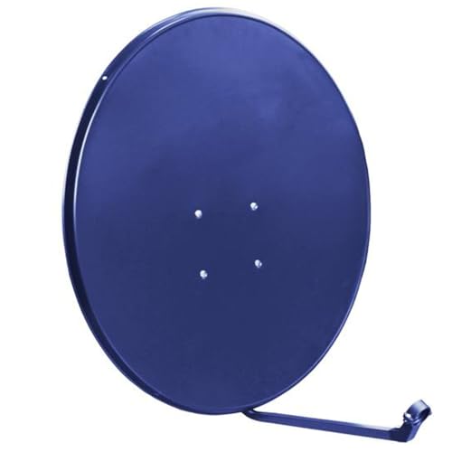 Antenne parabolique LTC 90 cm Bleu foncé - Haute résistance, Compatible avec Astra Hotbird Amos Eutelsat, Support LNB Universel, Installation Facile, Signal...