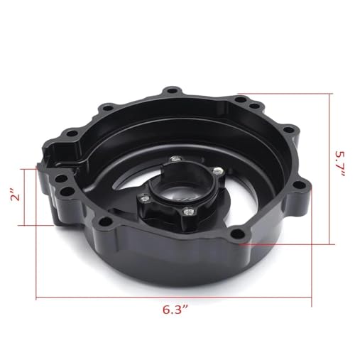 Carter cache stator CNC transparent premium pour moto de course Ninja ZX6R