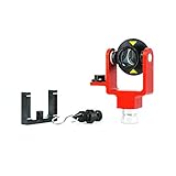 XGeology Mini Prism Reflector Peanut Prism System Kit For Topcon Trimble Total Stations Soft Bag offset 0/-30 mm