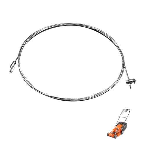 Cavo Flessibile Z Acceleratore Ø1.5mm 200cm, Cavo Acceleratore Tosaerba, Cavo Flessibile a Z in Acciaio Inossidabile, Kit Sostituzione Filo Acceleratore Giardino, Accessorio per Motori e Macchine