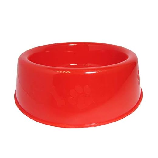 Comedouro e Bebedouro Luxo Cão Transparente, 300ml Vermelho Tudo Pet para Cães