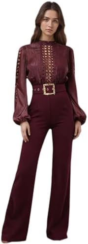 Sexy Jumpsuits for Women Casual Long Sleeve Romper Elegant One Pi...