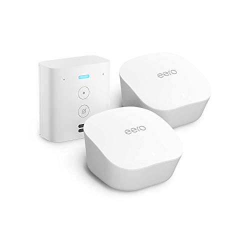 eero mesh WiFi system, 2-Pack with Free Echo Flex